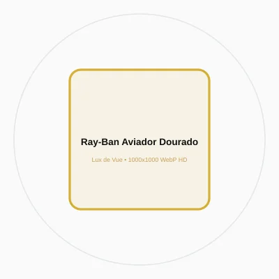 Óculos de Sol Ray-Ban Aviador Classic Gold G-15